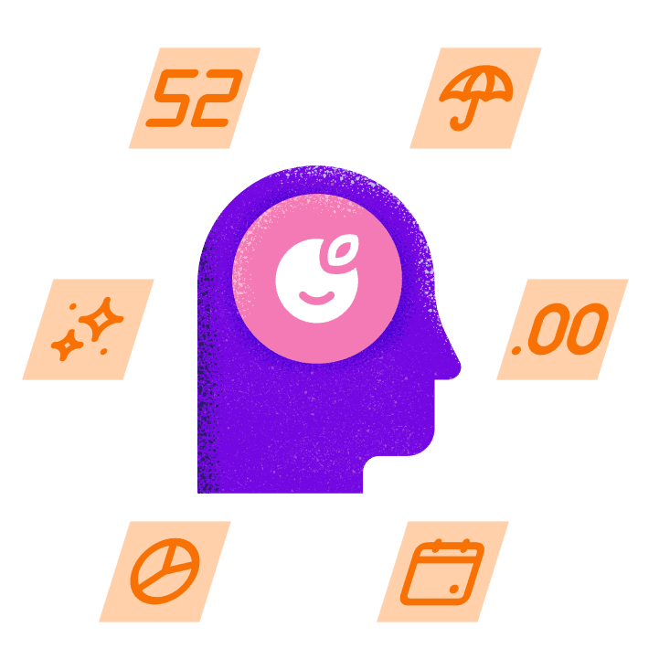 Plum Brain Illustration