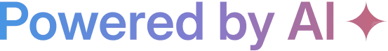 Image that shows powered by ai
