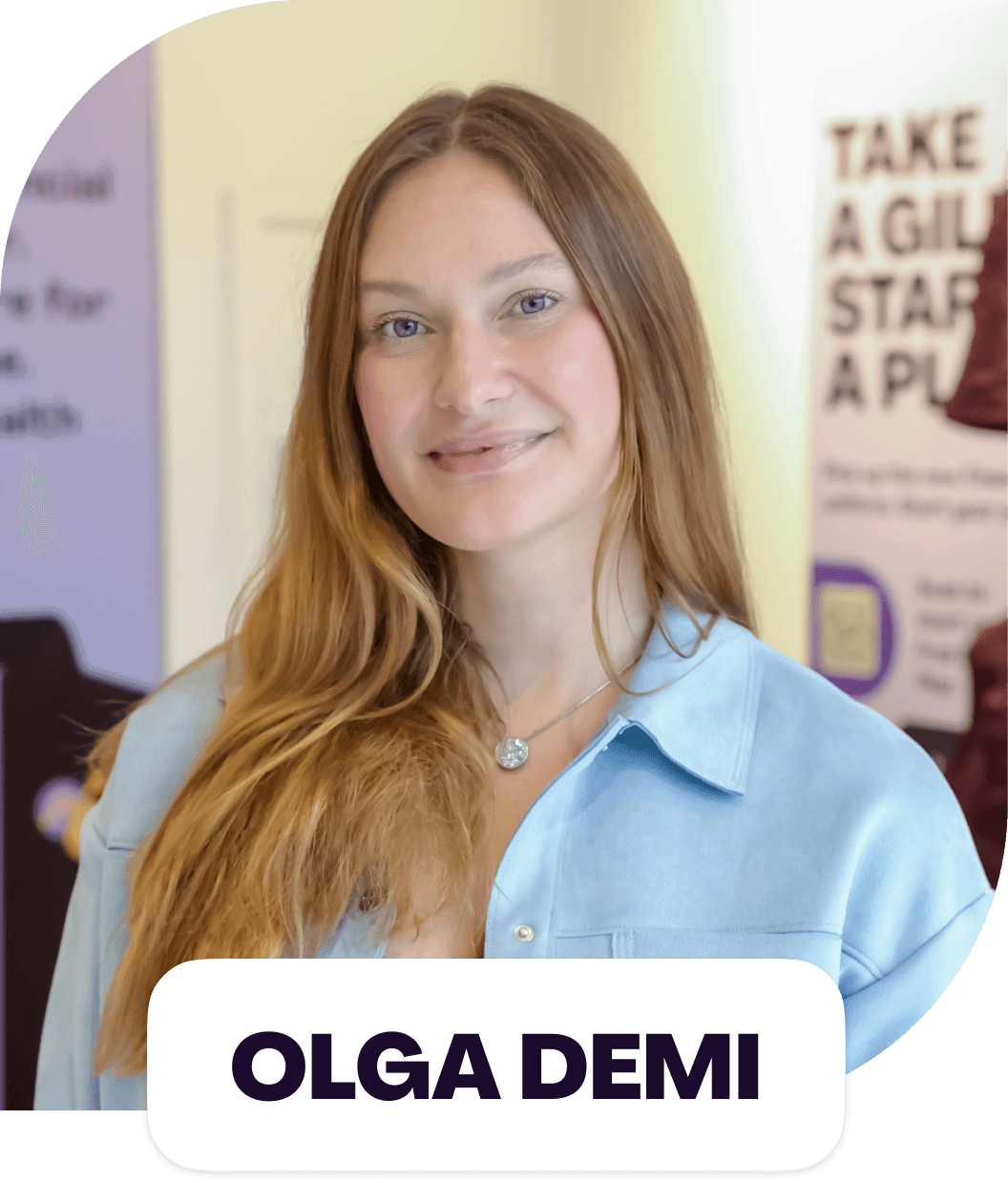 Picture of Olga, Plum case study at 'Everybody in-vests' stunt