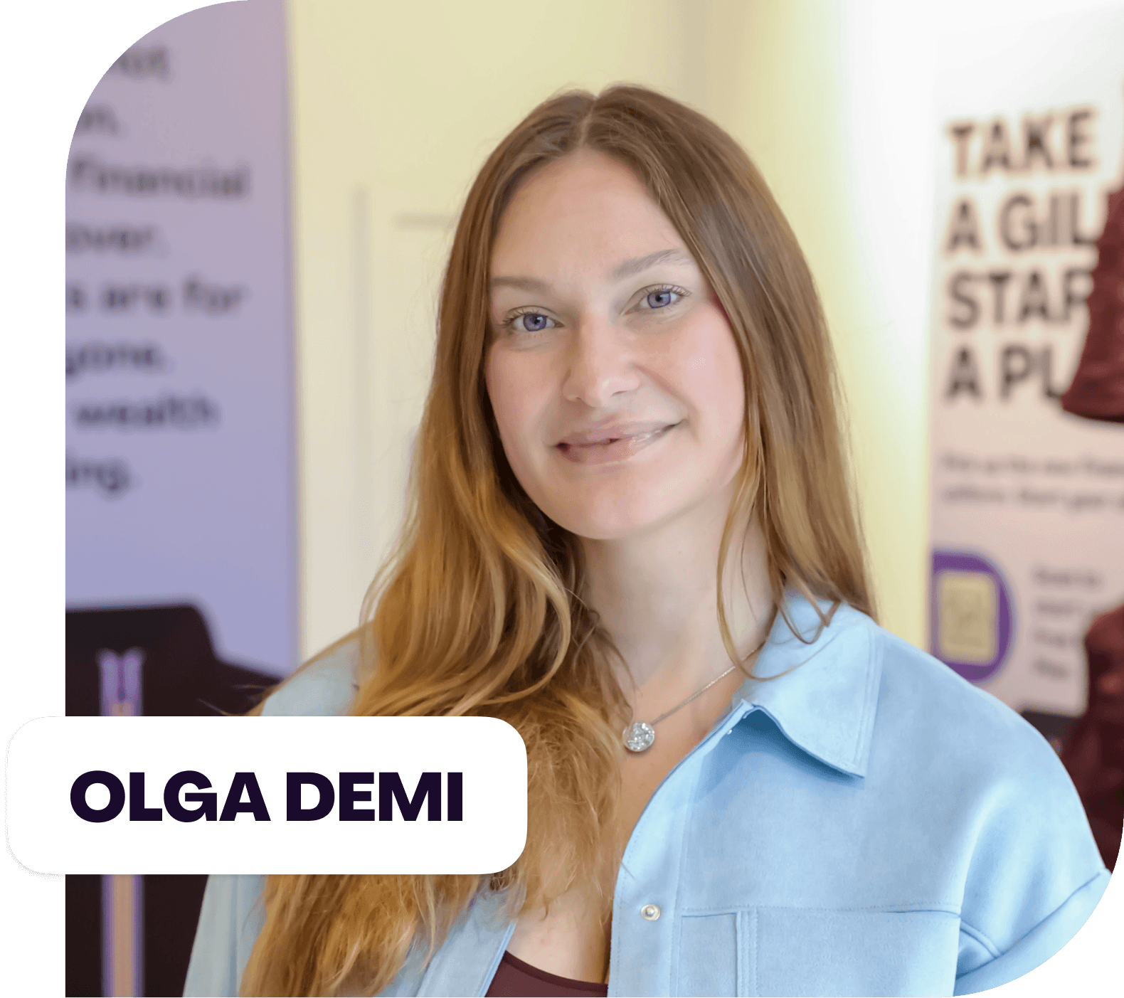 Picture of Olga Demi, Plum case study at 'Everybody in-vests' stunt