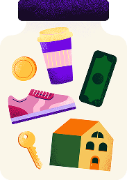 Treat jar illustration