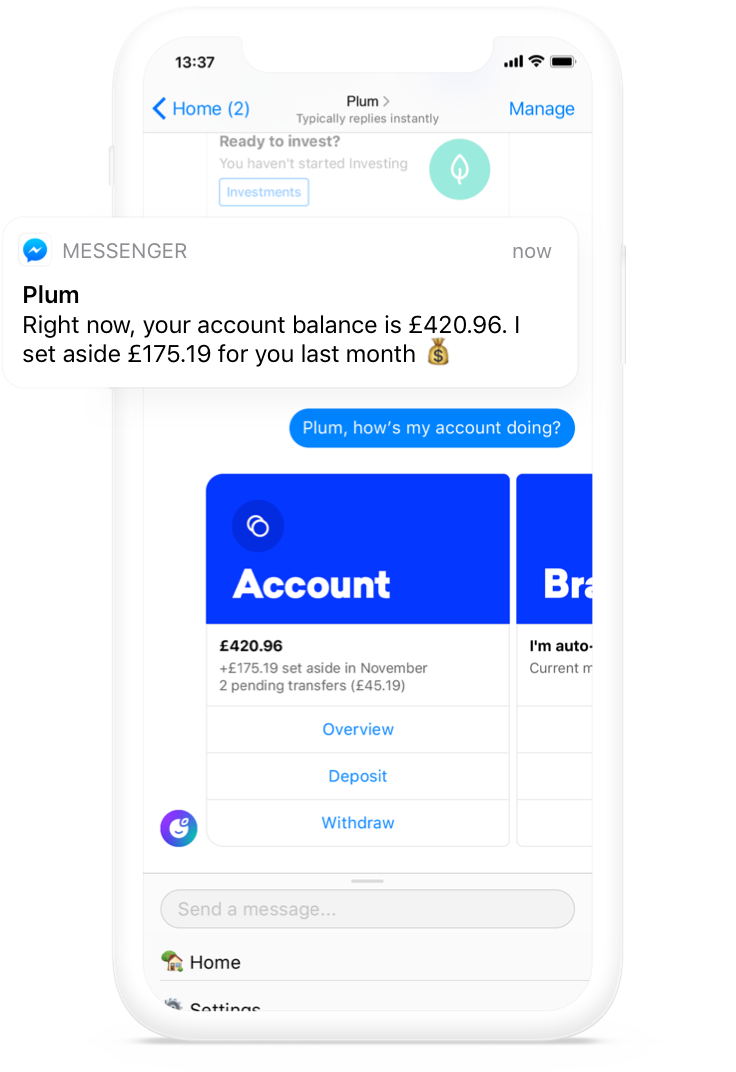 Plum – The AI assistant that grows your money.